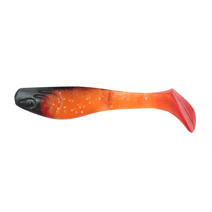 Soft bait Relax Hoof 3 Red Tail fekete átlátszó narancs-hologram csillogás BLS3-S122R-B 2