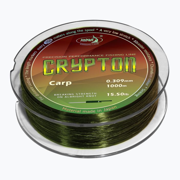 Ponty monofil Katran Crypton Carp zöld 3