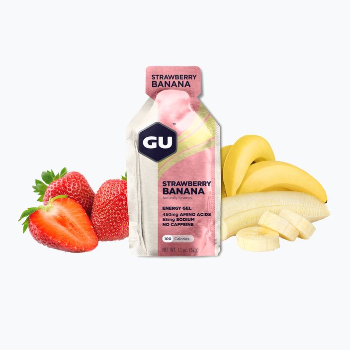 Energia gél  GU Energy Gel 32 g strawberry/banana 2