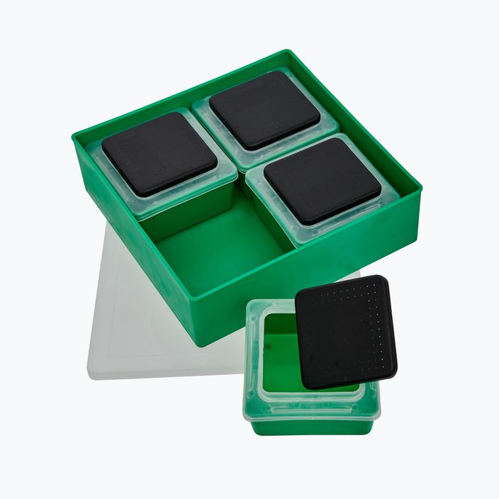 Sensas Competition 5in1 négyzet alakú csali dobozok zöld 36381