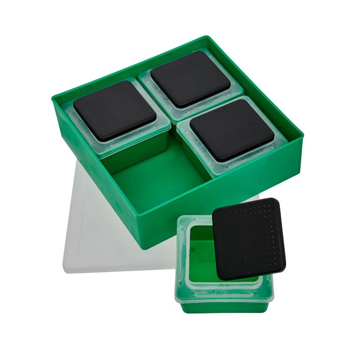 Sensas Competition 5in1 négyzet alakú csali dobozok zöld 36381 2