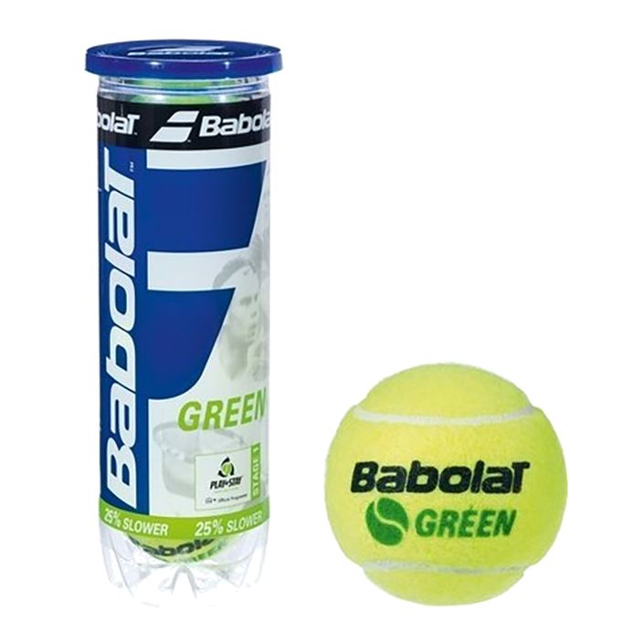 Babolat Green teniszlabdák 3 db zöld 2