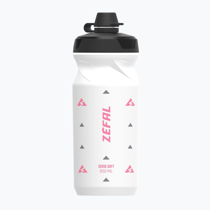 Zefal Sense Soft 65 No-Mud kerékpáros palack 650 ml fehér 2