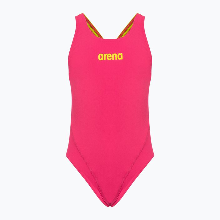 Gyermek egyrészes fürdőruha arena Team Swim Tech Solid piros 004764/960