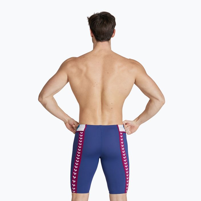 Férfi arena Icons Swim Panel Jammer navy/kék cosmo/fehér/piros fandango 4