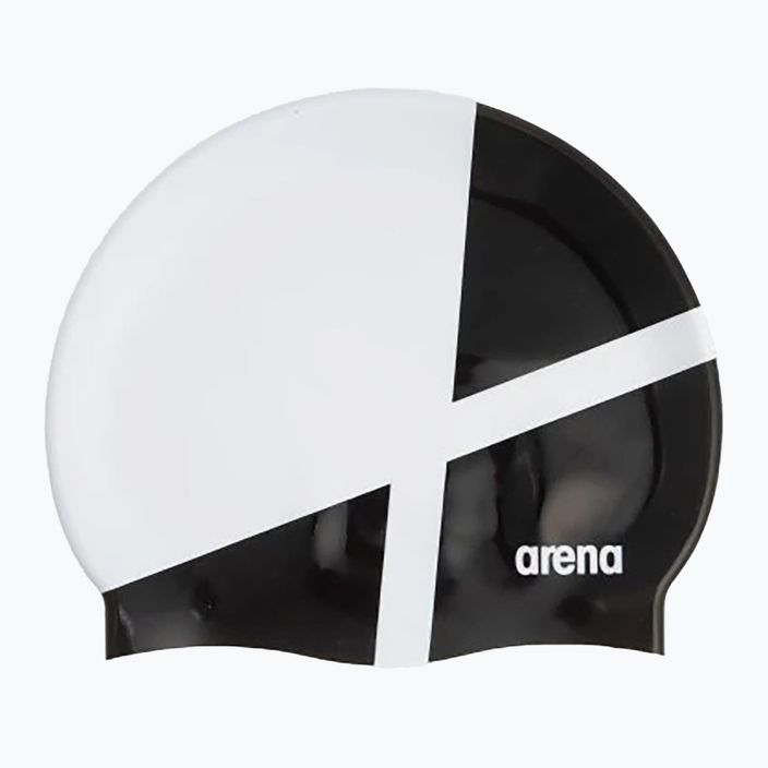 Arena Icons Team Stripe gyémánt / fehér / fekete úszósapka