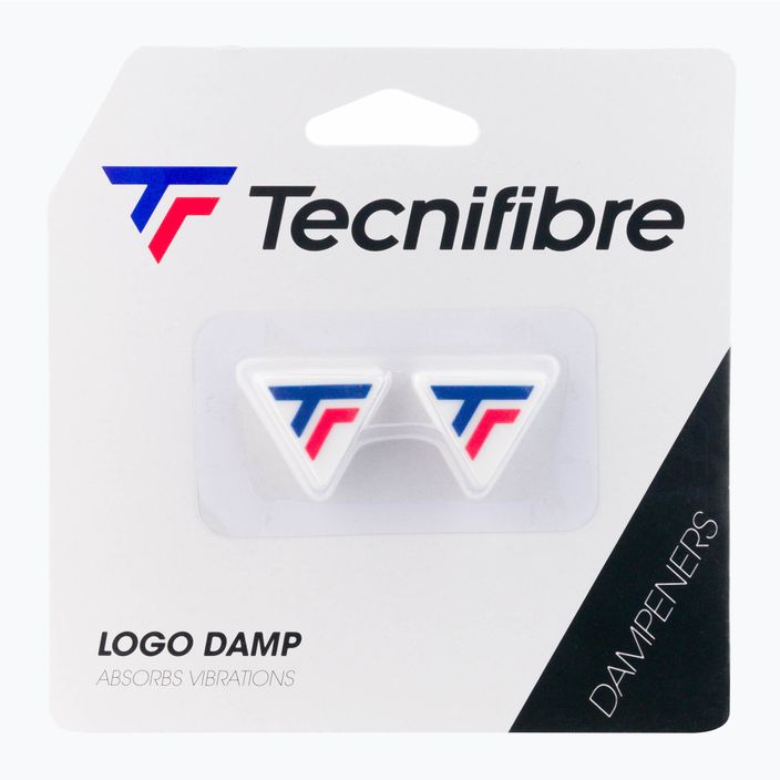Tecnifibre Logo Damp teniszütőkhöz fehér 53ATPLOTRN