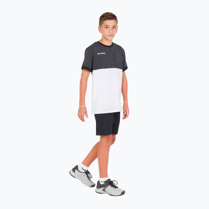 Tecnifibre Stretch fehér-fekete gyermek teniszpóló 22F1ST F1 8