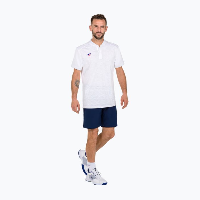 Férfi tenisz póló Tecnifibre Team Mesh fehér 22MEPOWH34