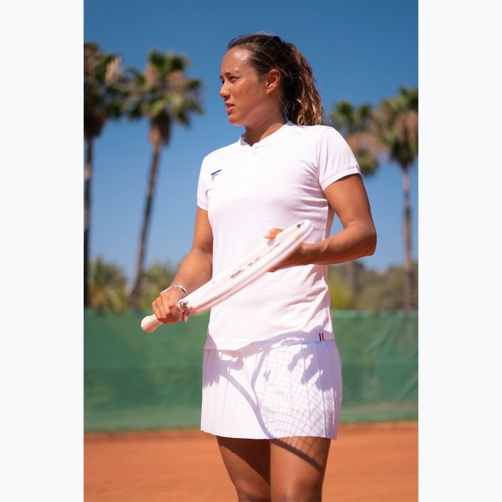 Női tenisz póló Tecnifibre Team Mesh fehér 6
