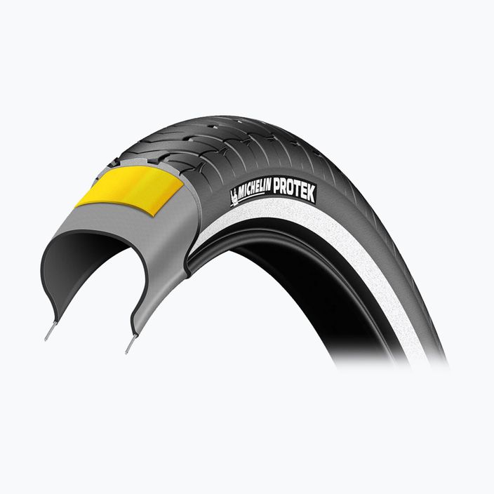 Kerékpár gumiabroncs Michelin Protek Br Wire Access Line huzal 700x38C fekete 00082249 4