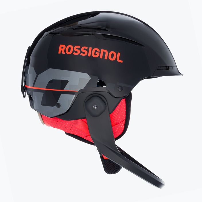 Rossignol Hero Slalom Slalom Impacts sí sisak + kesztyű fekete 4