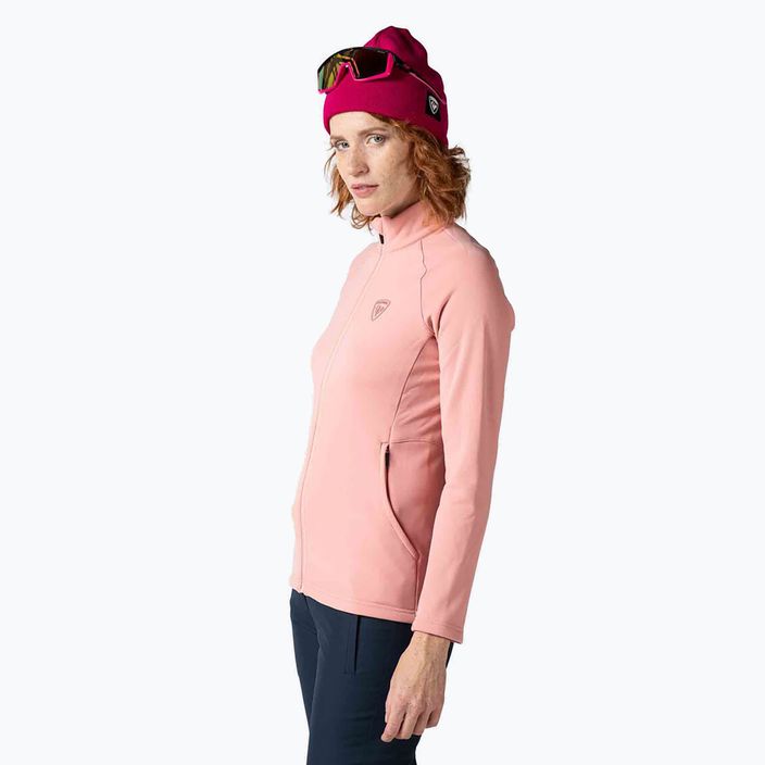 Női Rossignol Classique Clim sí pulóver cooper rózsaszínű 3