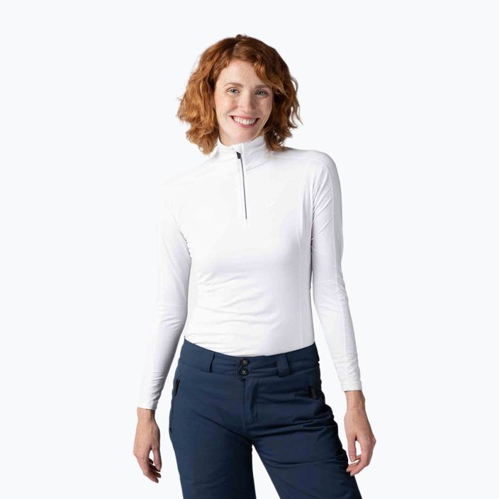 Női Rossignol Classique 1/2 Zip termikus melegítő pulóver fehér