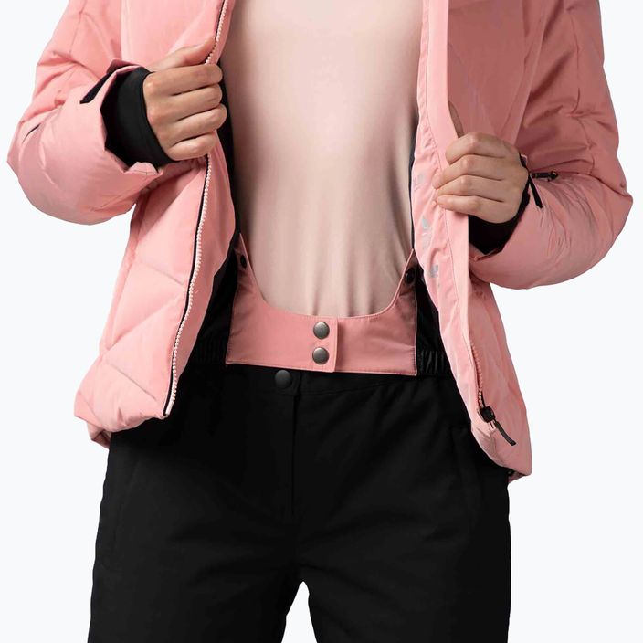 Női sí dzseki Rossignol Staci pasztell rózsaszínű 14