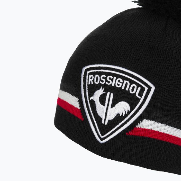 Rossignol Rooster Pompon fekete férfi téli sapka 4