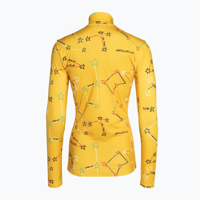 Női melegítő pulóver Rossignol Booster 1/2 Zip Top 100 sárga 7