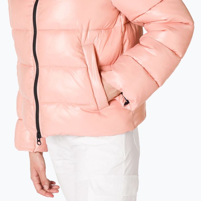 Női Rossignol Shiny Bomber pasztell rózsaszínű pehelypaplan kabát 6
