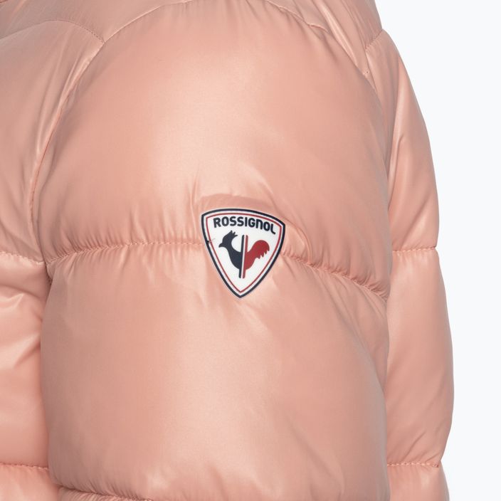 Női Rossignol Shiny Bomber pasztell rózsaszínű pehelypaplan kabát 11