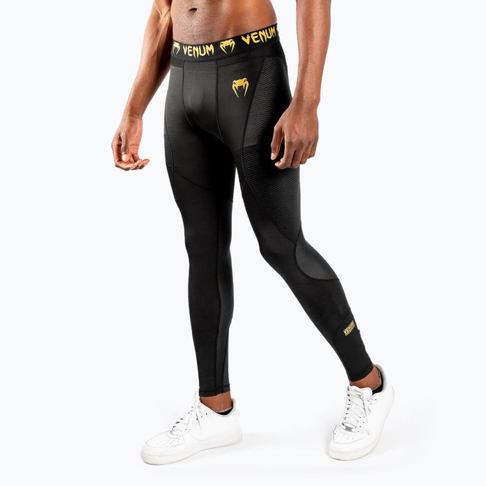 Venum G-Fit Compression férfi edző leggings fekete/arany 3