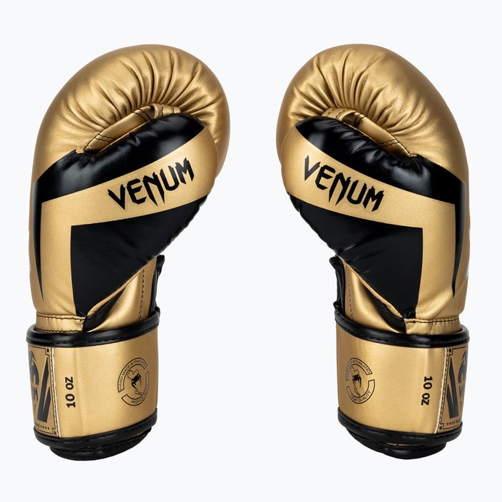 Venum Elite férfi bokszkesztyű arany és fekete 1392-449 3
