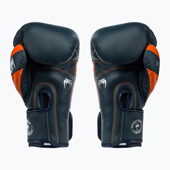 Venum Elite bokszkesztyűk navy/silver/orange 2