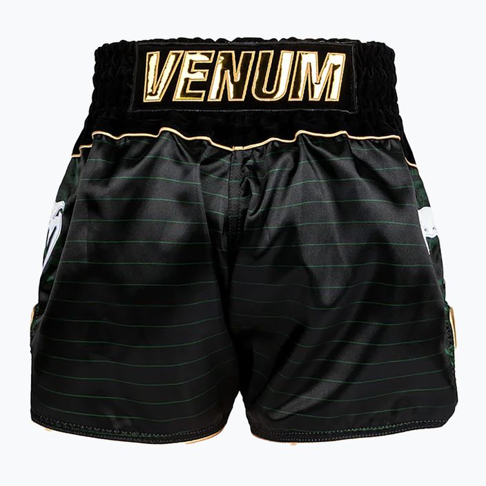 Venum Attack Muay Thai edző rövidnadrág fekete/zöld 2