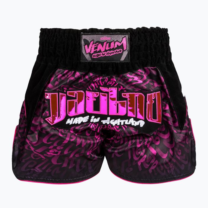 Venum Attack Muay Thai edzőnadrág fekete/rózsaszín