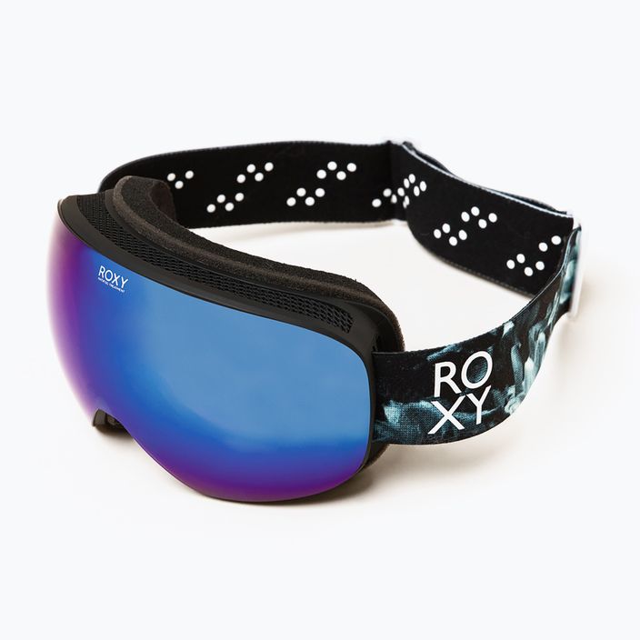 Női snowboard szemüveg ROXY Popscreen Cluxe J 2021 true black akio/sonar ml revo blue 10