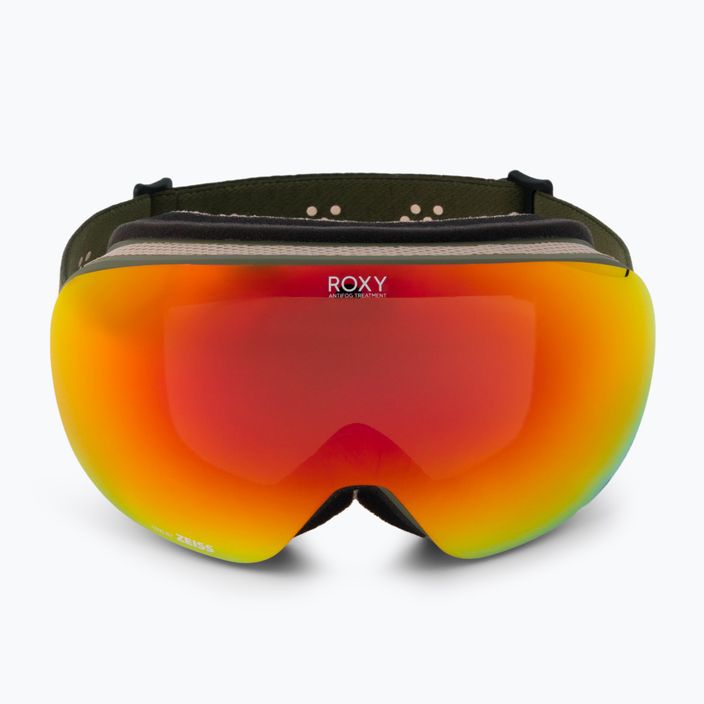 Női snowboard szemüveg ROXY Popscreen Cluxe J 2021 burnt olive/sonar ml revo red 2