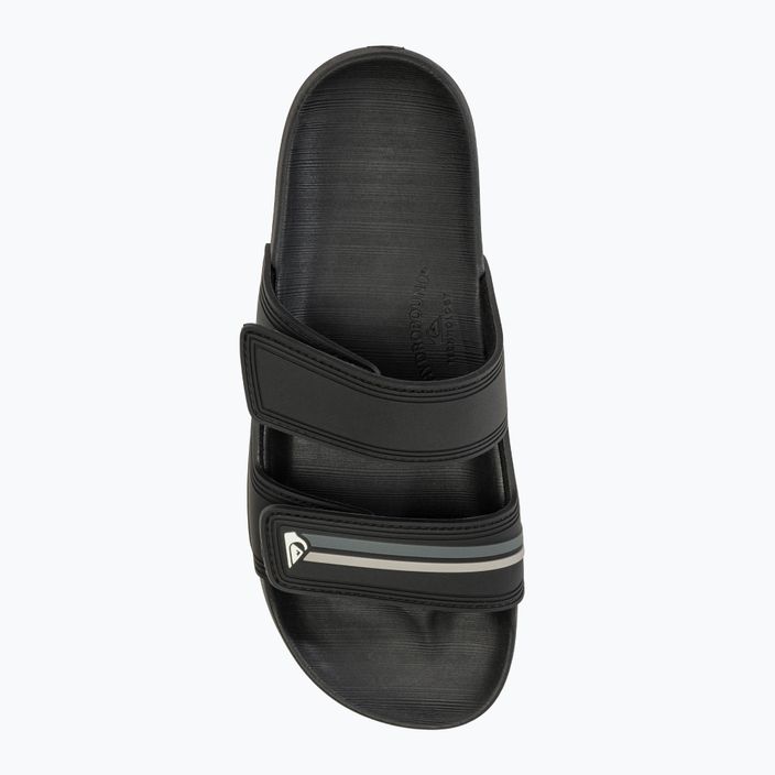 Quiksilver Rivi Double Adjust black/grey/black férfi papucs 5