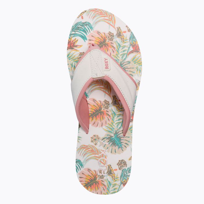 Női flip flopok ROXY Coastin Print 2021 white/pink 6