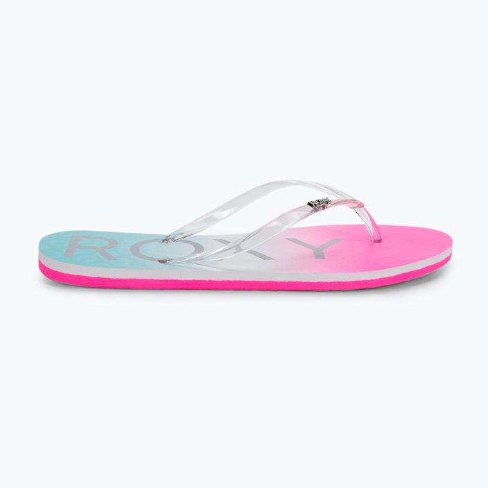 Női flip flopok ROXY Viva Jelly 2021 white/crazy pink/turquoise 2