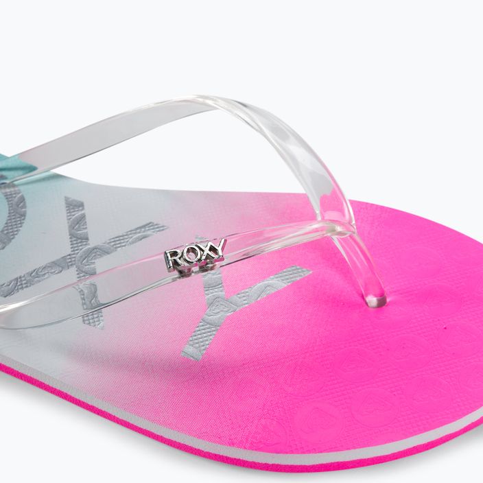 Női flip flopok ROXY Viva Jelly 2021 white/crazy pink/turquoise 7