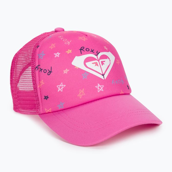 Gyermek baseball sapka ROXY Sweet Emotions Trucker Cap 2021 pink guava star dance