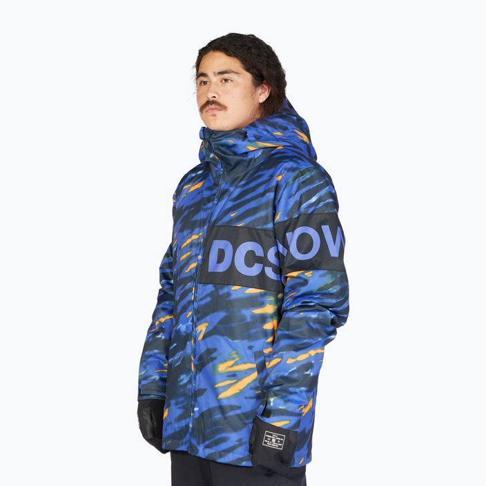 Férfi snowboard kabát DC Propaganda angled tie dye royal blue 4