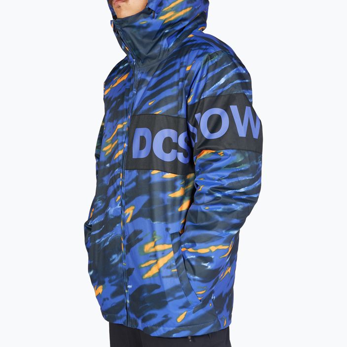 Férfi snowboard kabát DC Propaganda angled tie dye royal blue 5