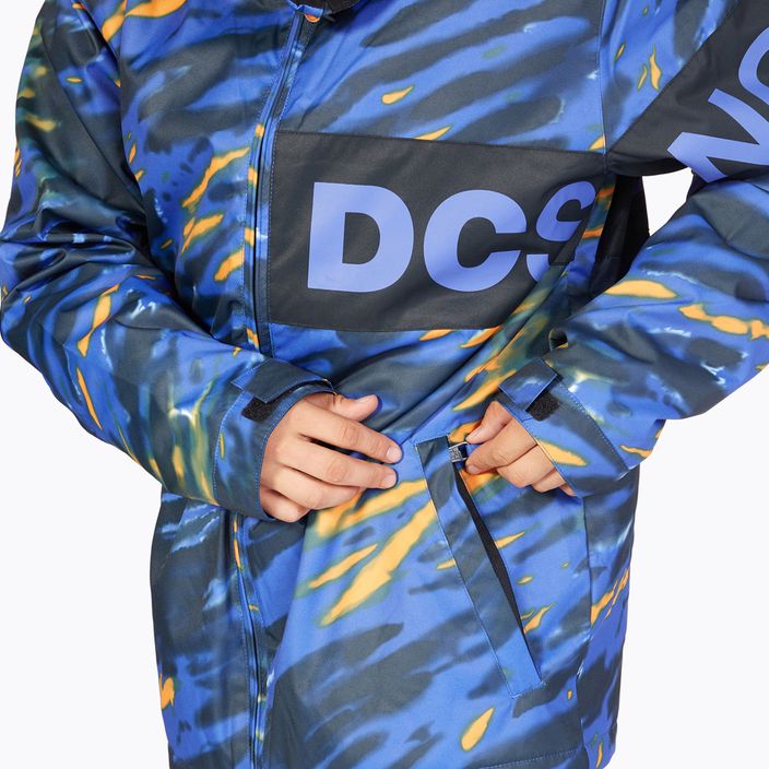 Férfi snowboard kabát DC Propaganda angled tie dye royal blue 6