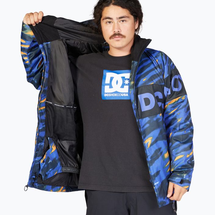 Férfi snowboard kabát DC Propaganda angled tie dye royal blue 8