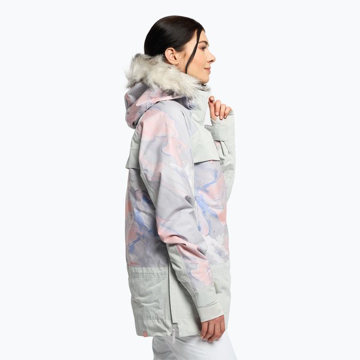 Női snowboard kabát ROXY Chloe Kim Overhead 2021 gray violet marble 3