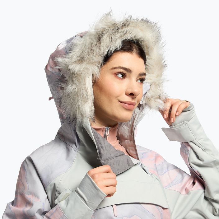 Női snowboard kabát ROXY Chloe Kim Overhead 2021 gray violet marble 6