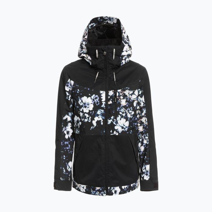 Női snowboard kabát ROXY Presence Parka 2021 true black black flowers 14