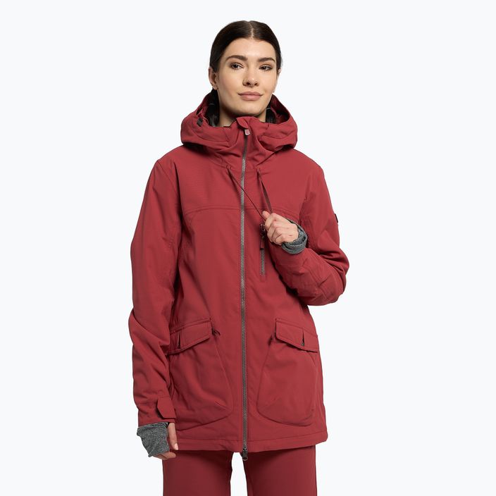 Női snowboard kabát ROXY Stated Warmlink 2021 brick red