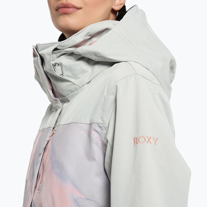 Női snowboard kabát ROXY Jetty Block 2021 gray violet marble 7
