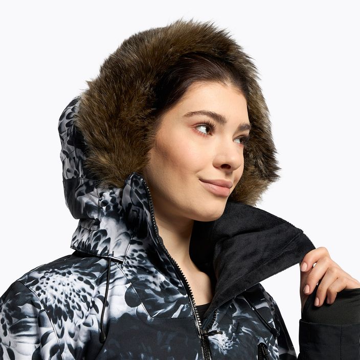Női snowboard kabát ROXY Jet Ski Premium 2021 true black future flower 6