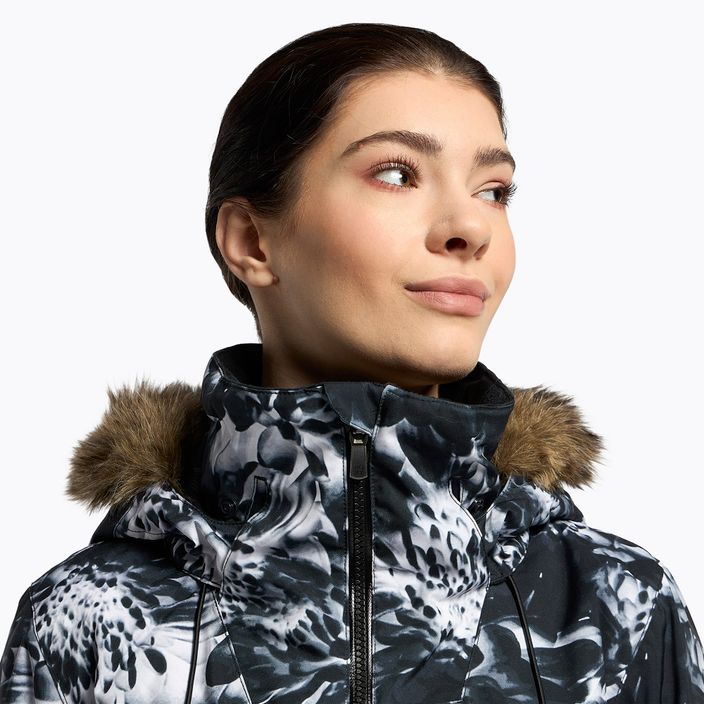 Női snowboard kabát ROXY Jet Ski Premium 2021 true black future flower 7