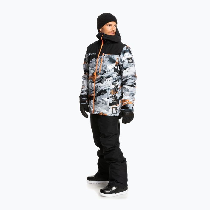 Quiksilver Morton férfi snowboard dzseki fekete-fehér EQYTJ03375 2