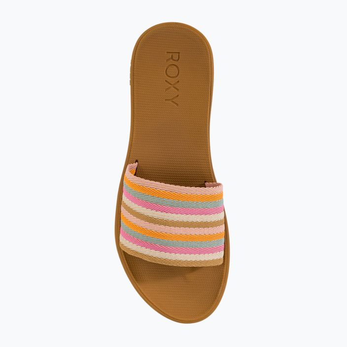 Női papucs ROXY Beachie Breeze tan/crazy pink 5