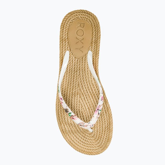 Női flip flopok ROXY South Beach III white/pink 5