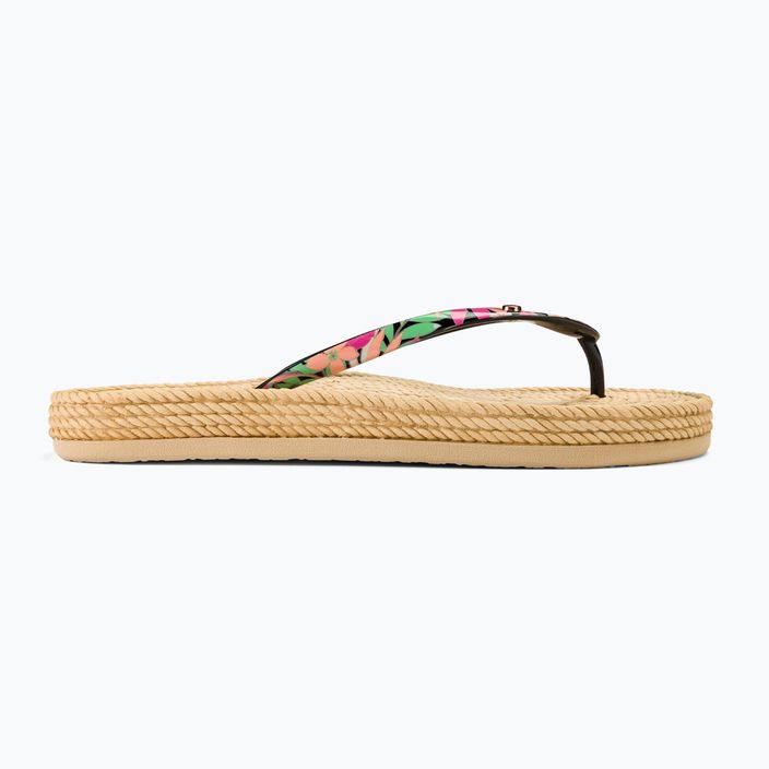 Női flip flopok ROXY South Beach III black/pink/soft lime 2